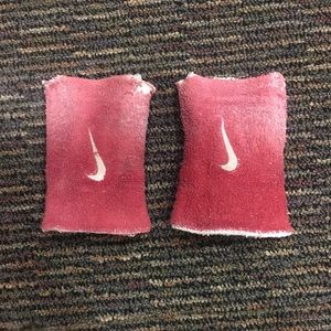 Used Nike Wristbands, reversible! White & Red